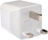 Ceptics UK Travel Adapter Plug - Type G with 2 USB + USA Socket Input - Ultra Compact & Safe Grounded for Cell Phones,