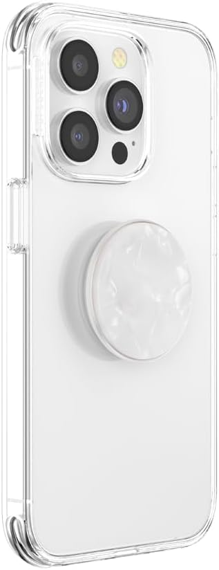 PopSockets Pearl White PopGrip - Adhesive Phone Holder & Stand