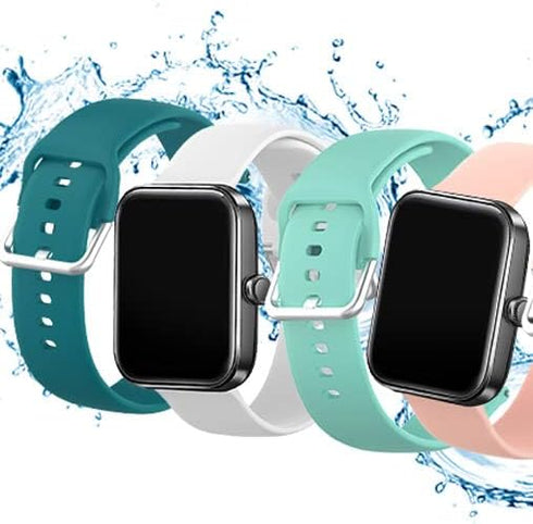 Tensky ID208 Plus BT Smart Watch Bands Compatible RuenTech, Flexible Silicone Replacement Bands (NOT for Tensky ID208BT)