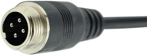 Car Video 4Pin Aviation Extension Cable for CCTV Rearview Camera - Waterproof Shockproof System 6.6FT/2M