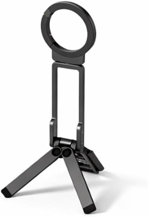 Generic Magnetic Phone Holder for Gym, Alloy Base, Attach to Metal Surfaces, Dual Magnetic Phone Mount for MagSafe