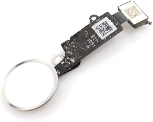 Home Button Key Fingerprint Touch ID Flex Cable Assembly Replacement for iPhone 7 and 7 Plus (Silver)