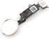 Home Button Key Fingerprint Touch ID Flex Cable Assembly Replacement for iPhone 7 and 7 Plus (Silver)