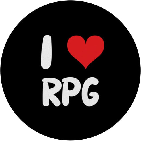 I Love RPG Gaming PopSockets Standard PopGrip - Role Playing Game Video Board Gamer