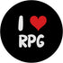 I Love RPG Gaming PopSockets Standard PopGrip - Role Playing Game Video Board Gamer