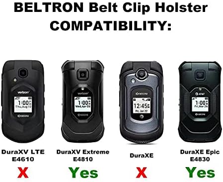BELTRON Holster for DuraXV, DuraXE Epic, Heavy Duty Rotating Belt Clip Holder Case for Kyocera DuraXE