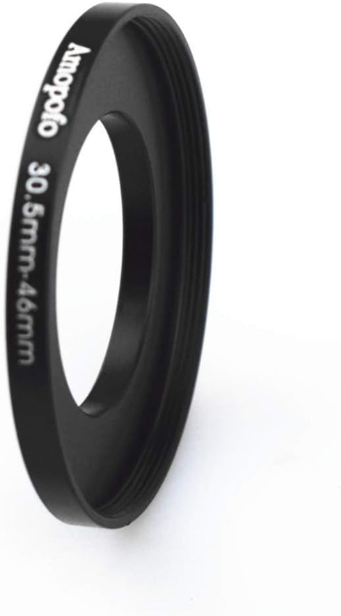 30.5mm to 46mm Camera Filters Ring, Compatible with 30.5mm Camera Lenses, 46mm UV CPL Filter Accessory