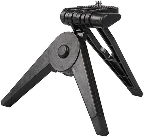 Reflex Camera Mini Portable Folding Tripod with 1/4''-20 Screw Mount Adapter - ABS Plastic