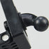 2 Pack 1/4 inch to 17mm Ball Mount Adapter, Swivel Bolt for Tripod Selfie Grip Stand, Tablet Clip Cradles (Black)