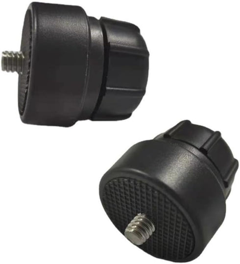 2 Pack 1/4 Screw to 17mm Ball Mount Base, Stand Interface Socket Joint for Tripod, DV Camera, Phone Holder