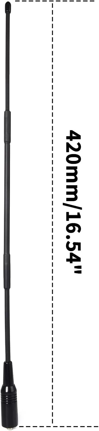 HYSHIKRA 11Meter, 27Mhz 16.1inches UVK5 UVK5(8) TK-11-5 TK-11-8 UV5R-PLUS CB Antenna SMA-Female Antenna for Quansheng