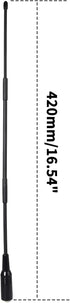 HYSHIKRA 11Meter, 27Mhz 16.1inches UVK5 UVK5(8) TK-11-5 TK-11-8 UV5R-PLUS CB Antenna SMA-Female Antenna for Quansheng