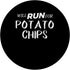 Will Run for Potato Chips PopSockets Standard PopGrip - Funny Foodie Gift for Runners