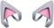 HUYUN Silicone Cat Ears Headsets, Attachable Accessory Compatible with SteelSeries Arctis 5, Bose NC700 QC35 - Silver