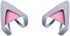 HUYUN Silicone Cat Ears Headsets, Attachable Accessory Compatible with SteelSeries Arctis 5, Bose NC700 QC35 - Silver