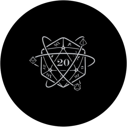 TTRPG D20 Dice Atom PopSockets Standard PopGrip for Roleplaying Games