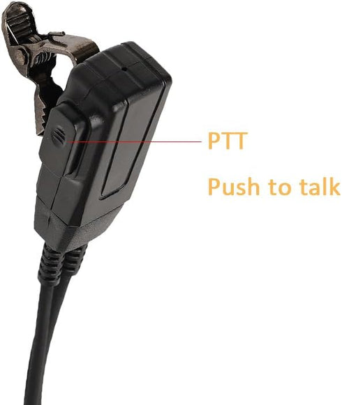Acoustic Tube Earpiece Headset with PTT Mic for Uniden GMR Walkie Talkie Two Way Radio Models GMR 2 MOICO M880 T228 T328