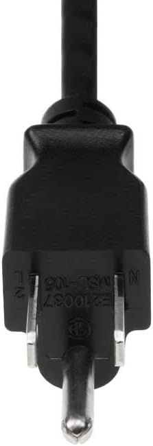 3ft 18 AWG 3 Prong Universal Power Cord (NEMA 5-15P to IEC320 C5)