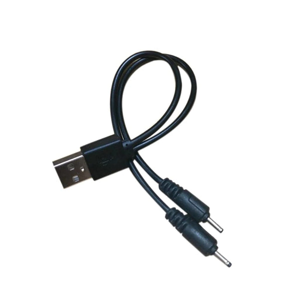 DC 2.0mm USB Dual Plugs Charger Cable Cord Compatible with HBQ i7 i7s,TWS Earbuds, LY04,Mini S530/S570/Q13 Wireless Bluetooth Headphones Headsets