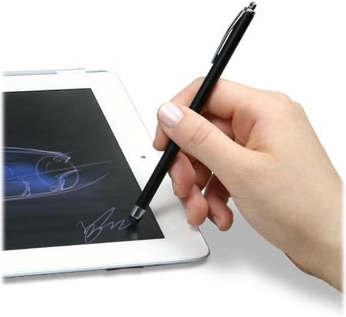 BoxWave Stylus Pen Slimline Capacitive for iPad Mini 1st Gen - Crimson Red, Slim Barrel Rubber Tip Stylus