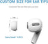 3 Pairs Replacement Ear Tips: Compatible with AirPods Pro and Pro 2, Silicone Tips with Cleaner Brush and Portable
