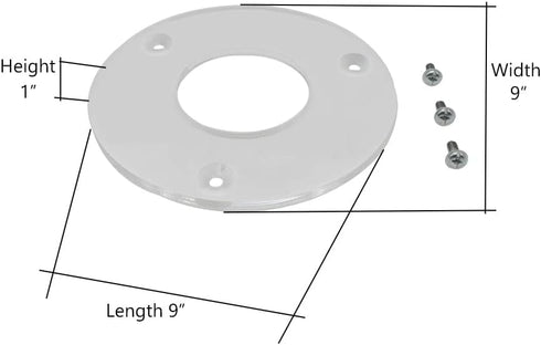 Big Horn 14102 Clear Router Sub Base - Replaces OEM# 42188 for Router 100, 690, 691, 693 (5-3/4" Dia)