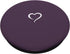 Plum Purple Hand Drawn Heart Minimalist Love PopSockets Swappable PopGrip