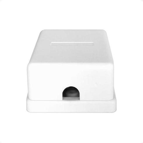 NECABLES Phone Jack Surface Mount Dual Port Telephone Jack Box with 4 Screw Terminals to 2 RJ11