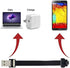 Cablecc Up Angled USB 2.0 Type-A Male to Micro USB 5Pin Cable - 200cm for FPV & Disk & Phone