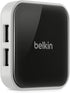 Belkin 4-Port 2.0, 1.1, Powered Desktop USB Hub with Support for USB-A, USB and USB Black and White