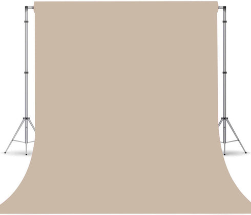 TERSUM Beige Photo Backdrop,Photo Booth Portrait Photography Backdrops,Studio Beige Backdrop for Photoshoot Streaming