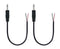 3.5mm Male Plug Jack Connector Replacement Repair, 3.5mm 1/8" TS 2 Pole to Bare Wire Audio Cable