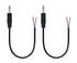 3.5mm Male Plug Jack Connector Replacement Repair, 3.5mm 1/8" TS 2 Pole to Bare Wire Audio Cable