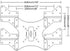 VideoSecu Mount Adapter Plate for LED LCD Plasma 3D TV Wall Mount Bracket, VESA 200 to 400