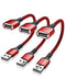 USB Data Blocker Adapter 3-Pack, Charge Only Type-A Cable, Data Blocking Defender for iPhone 12 13 14 15, Samsung