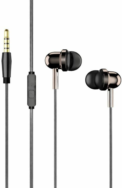 Wired Earbuds with Microphone, 3.5mm Jack in-Ear Headphones, Compact Lightweight Earbuds with