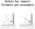 Leavnea Cell Phone Stand,Adjustable Angle Height Phone Honder for Desk,Fully Foldable Portable Phone Mount,Compatible