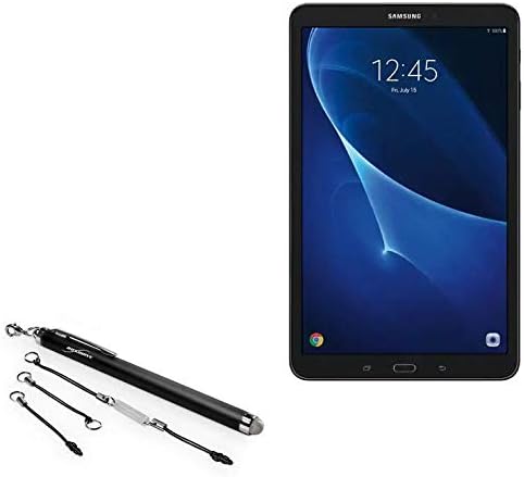 BoxWave EverTouch Stylus Pen for Samsung Galaxy Tab A 10.1 2019 Wi-Fi - Fiber Tip Capacitive Stylus, Jet Black