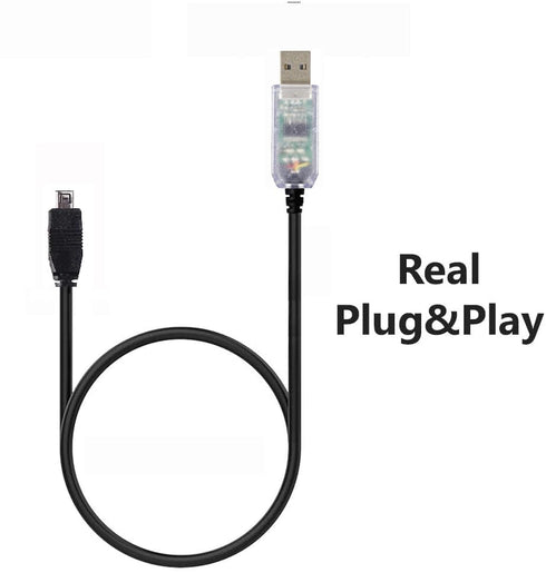 Feanteek Programming USB-1 BC250D BC296D UBC3300XLT BC246T BR330T BCD396T BC346XT (1.8M) USB Cable for Uniden Scanner