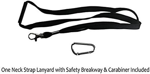 Tainada Shockproof Neoprene Sleeve Carry Bag Pouch (Black White Polka Dots) with Neck Lanyard & Carabiner for iPhone