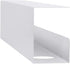 Monoprice Under Desk Cable Tray, Steel with Power Supply, Wire Management, Workstream Collection in White