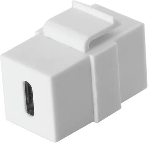 USB C Keystone Jack Inserts (3-Pack) - USB 3.1 Type-C Module Coupler Adapters Female to Female Snap-in Connector