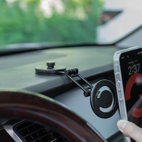 OLG 4000G 360 180 MagSafe Compatible Magnetic Car Phone Holder Premium Metal, Strong, Rotation, Angle & Head Adjust