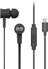 PureGear Pureboom USB-C Headphones for iPhone 15, Wired USBC Earbuds with Built-in Mic, Compatible with Galaxy S24