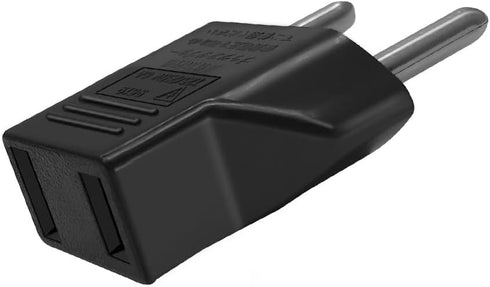 (10Pcs) American to European Outlet Plug Adapter, EU Plug to USA Socket Travel Power Convert Plug (Black)