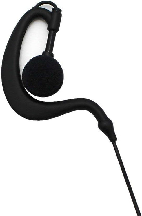 2Pcs G Shape Clip-Ear Walkie Talkie Headset Earpiece with Mic for Midland LXT118 GXT1000VP4 LXT500VP3