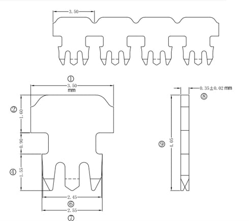 Cat5e RJ45 Connectors, 100-PACK Cat5 Ends Modular Plugs (3-Prong Gold Plated 15 ) UTP Network Plug for Solid Strand