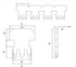 Cat5e RJ45 Connectors, 100-PACK Cat5 Ends Modular Plugs (3-Prong Gold Plated 15 ) UTP Network Plug for Solid Strand