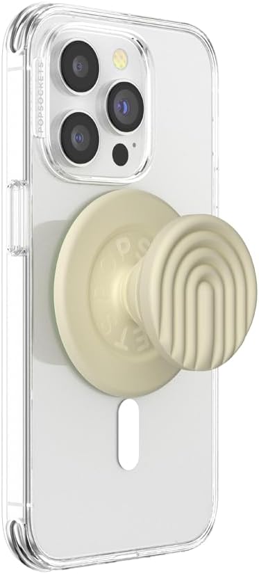 PopSockets Round Phone Grip Compatible with MagSafe, Adapter Ring Included - Mist, Wireless Charging Compatible