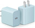iPhone 16 Charger Block, 20W Fast Charging USB C Wall Power Adapter Cube for iPhone, iPad, Samsung - Blue
